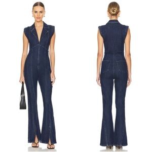 Free People Crvy Ring The Alarm Jumpsuit One Piece In Siren XL